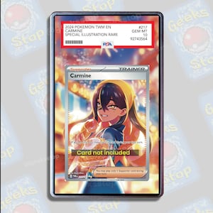 Carmin SIR PSA CGC Beckett | Grande vitrine artistique pour carte Pokémon