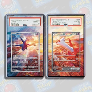 Latios & Latias ex SAR PSA CGC Beckett | Vitrine de Arte Estendida para Cartas Pokémon