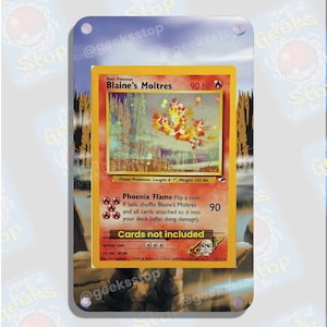 Moltres de Blaine | Grande vitrine artistique pour carte Pokémon