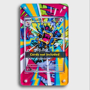 IR puissant | Grande vitrine artistique pour carte Pokémon