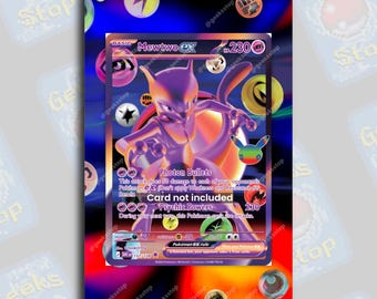 Mewtwo ex 30th Celebration | Extended Art Display Case for Pokemon Card