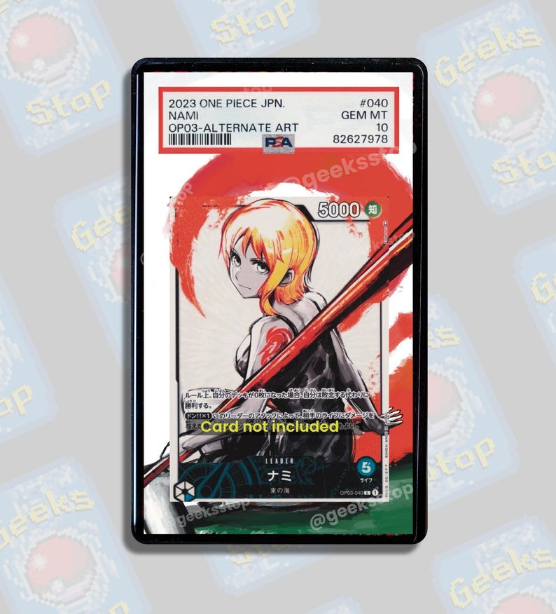 Nami Alt Leader PSA BGS | Extended Art Display Case for OPTCG