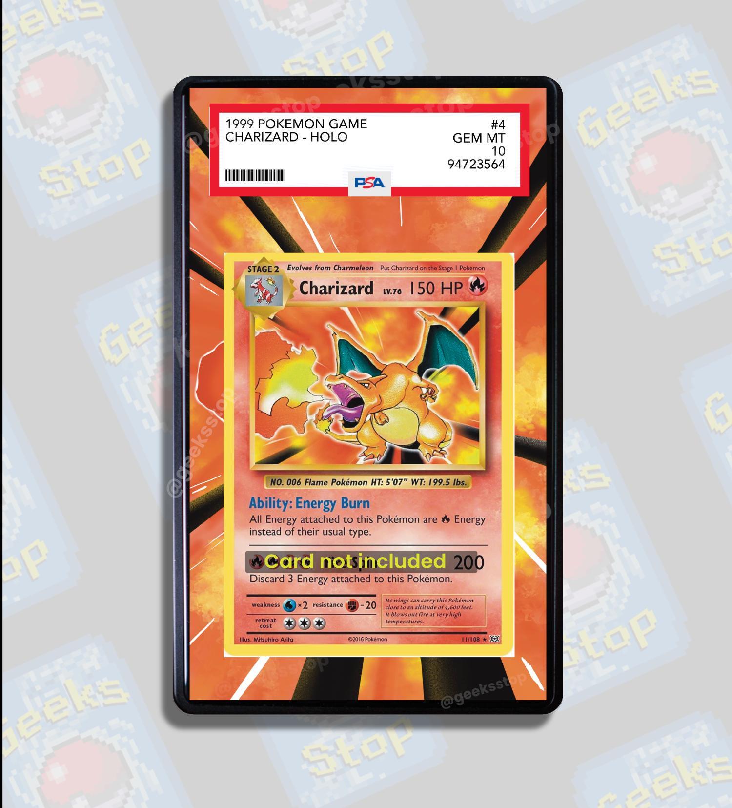 charizard pokemon card psa 1999 Pokemon Game Charizard 4/102 - Holo - PSA6