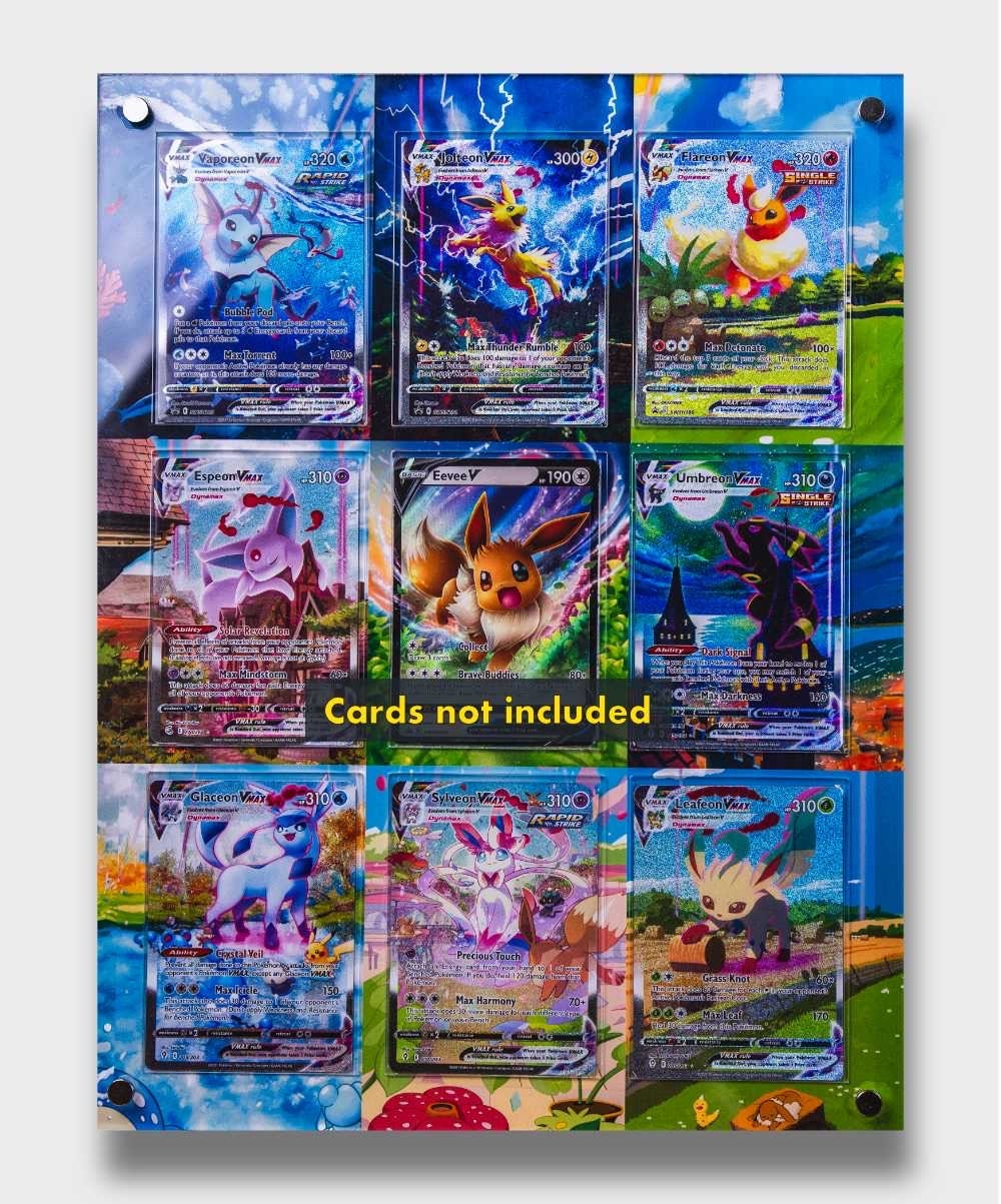 Eeveelutions VMAX | Extended Art Display Case for Pokemon Card - Etsy