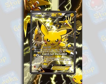 Pikachu EX XY124 Promo | Extended Art Display Case for Pokemon Card