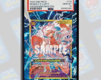 Luffy OP05 Secret PSA CGC Beckett | Extended Art Display Case for Graded OPTCG