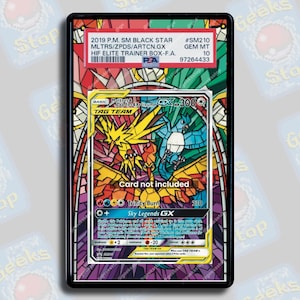 Moltres Zapdos Articuno GX SM210 PSA CGC Beckett | Grande vitrine artistique pour carte Pokémon