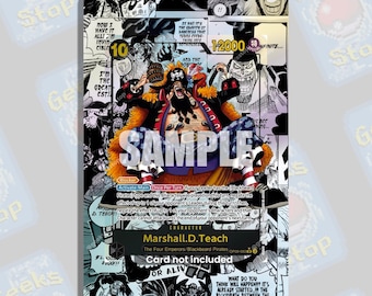 Marshall D Teak Manga OP09 | Große Kunst Vitrine für OPTCG