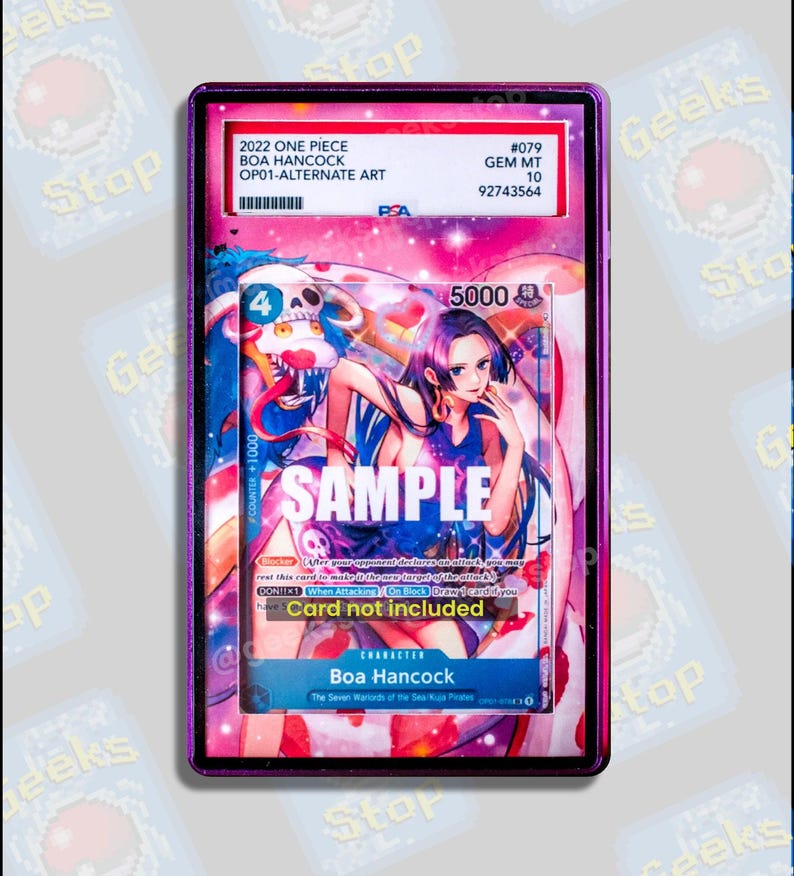Boa Hancock OP01-078 PSA BGS | Display Case Extended Art for Graded OPTCG