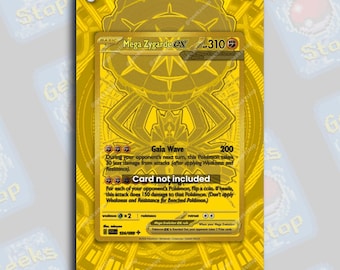 Mega Zygarde ex Hyper Rare Gold | Extended Art Display Case for Pokemon Card