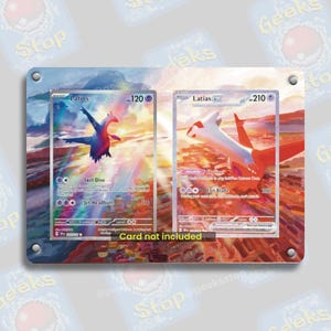 Latios & Latios ex SAR Extended Art Display Case pour carte Pokémon