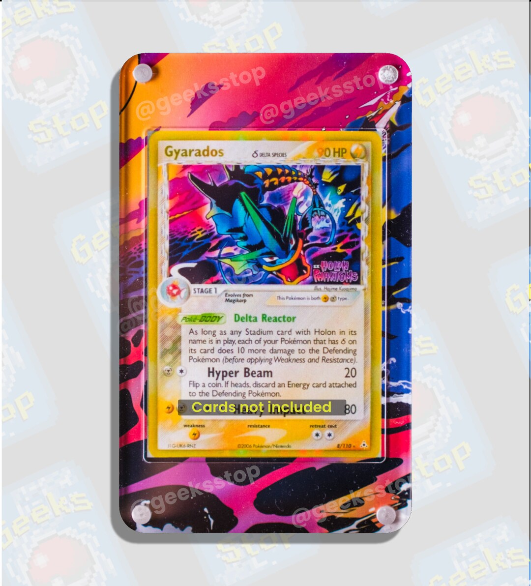 Gyarados Delta Species | Extended Art Display Case for Pokemon Card - Etsy