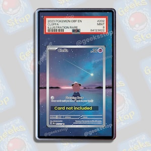 Cleffa ex PSA CGC Beckett | Grande vitrine artistique pour carte Pokémon