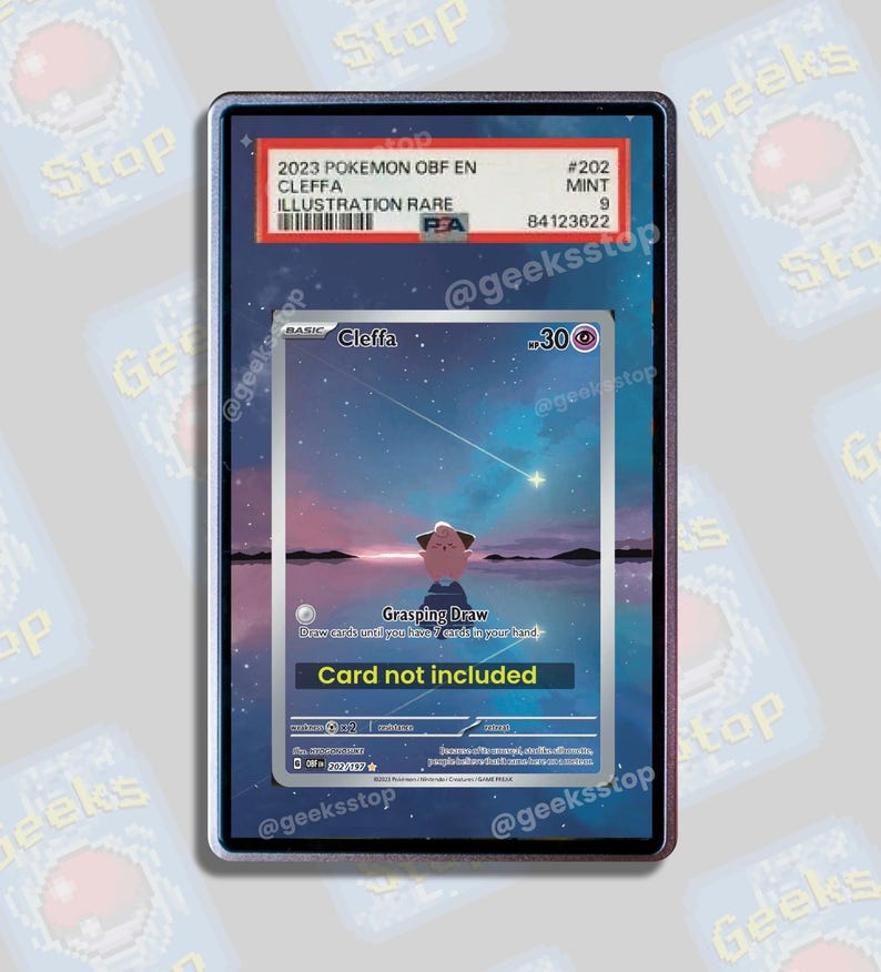 Cleffa ex PSA BGS | Extended Art Display Case for Pokemon Card