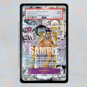 Borsalino Manga OP16 PSA TAG Beckett | Extended Art Display Case for Graded OPTCG