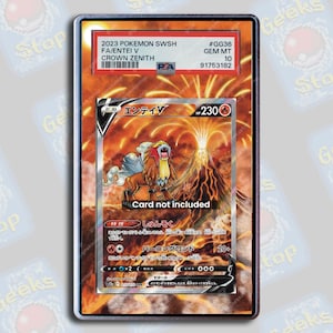 Entei V PSA TAG Beckett | Extended Art Display Case for Pokemon Card