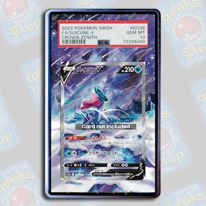 Suicune V PSA TAG Beckett | Extended Art Display Case for Pokemon Card