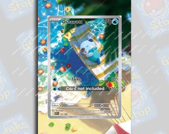 Oshawott AR | Extended Art Display Case for Pokemon Card