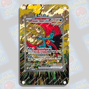 Vitrina de arte ampliada Roaring Moon ex SAR para Pokémon TCG