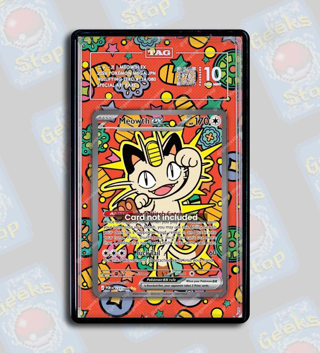 rare meowth card Pokemon Trading Game Gold Border #56 [Lightly Played] Noble Victories Type Meowth Illustration Rare Card -