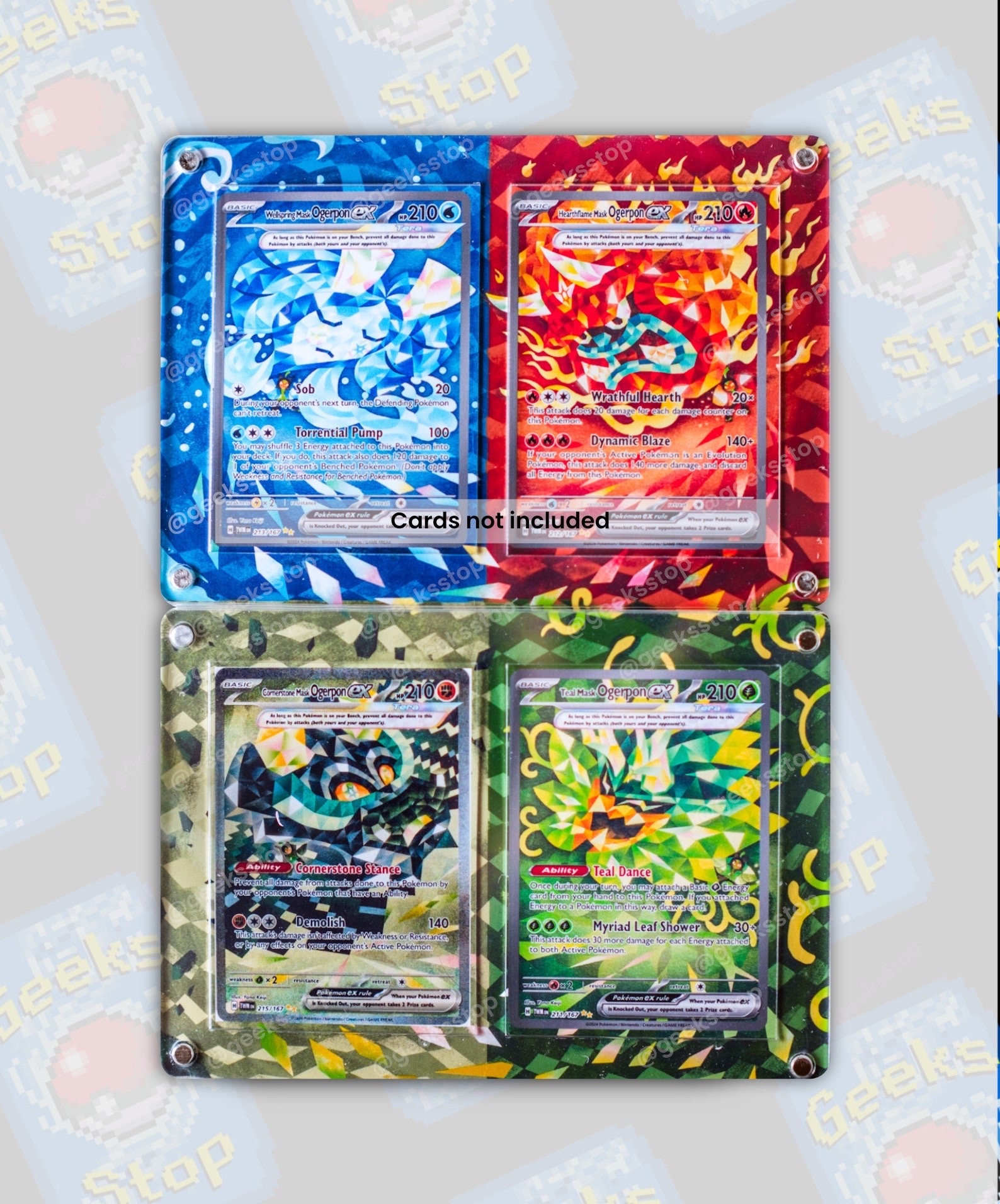 Ogerpon Ex SIR | Extended Art Display Case for Pokemon Card