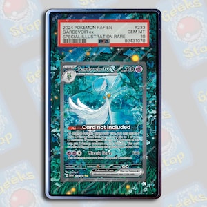 Gardevoir ex SAR PSA CGC Beckett | Grande vitrine artistique pour carte Pokémon