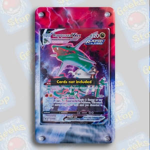 Galerie d'entraînement Rayquaza VMAX | Grande vitrine artistique pour carte Pokémon