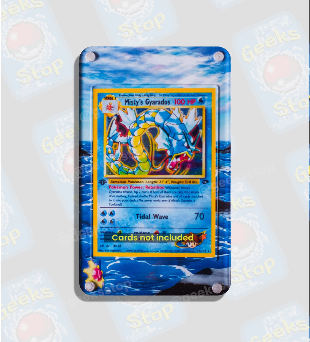 Misty's Gyarados Extended Art Custom Pokemon Card Display Case - Etsy