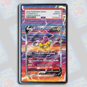 Raikou V PSA TAG Beckett | Extended Art Display Case for Pokemon Card