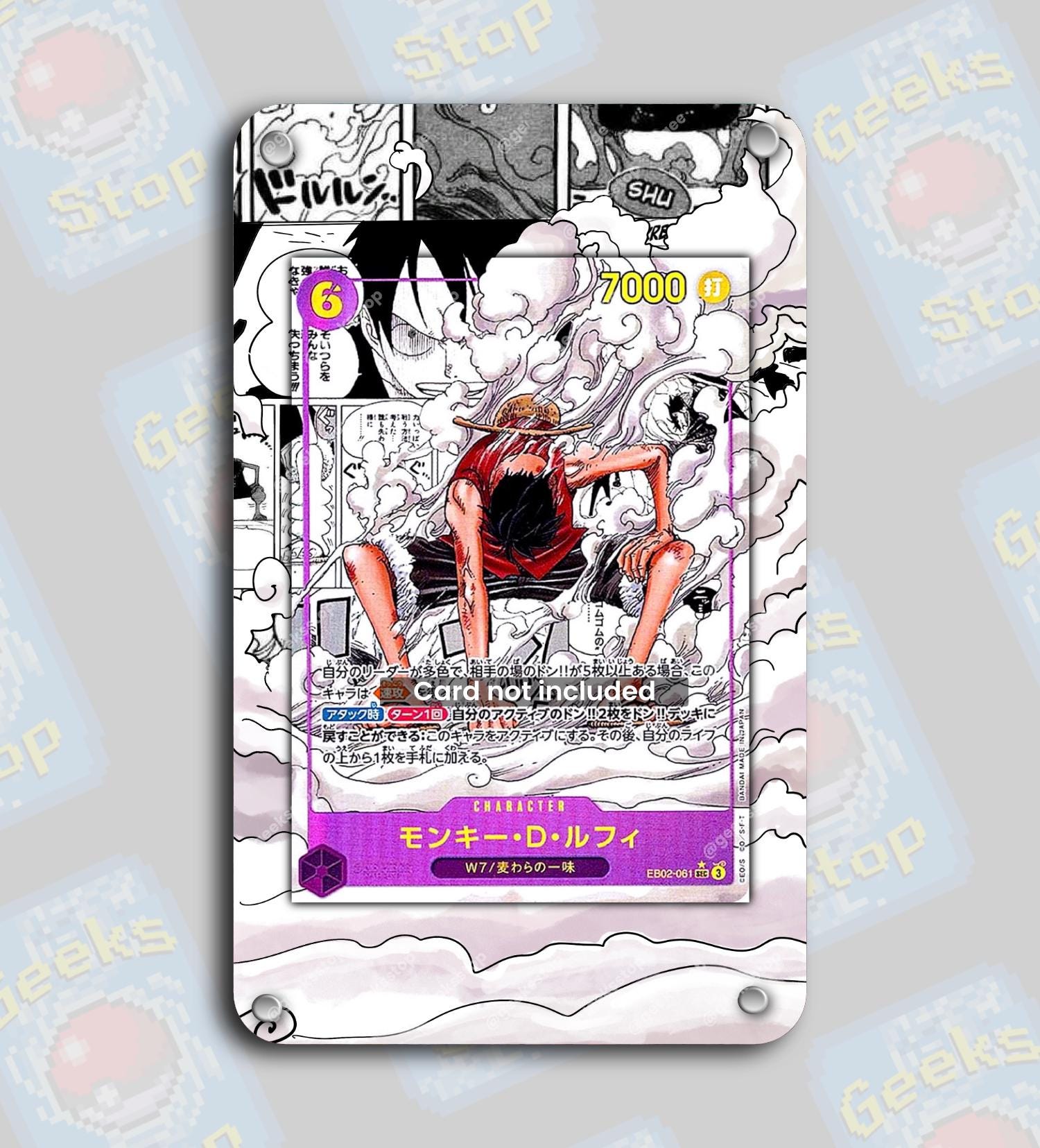 Luffy Manga EB02 | Extended Art Display Case for OPTCG - Etsy