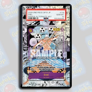 Enel Manga OP15 PSA TAG Beckett | Extended Art Display Case for Graded OPTCG
