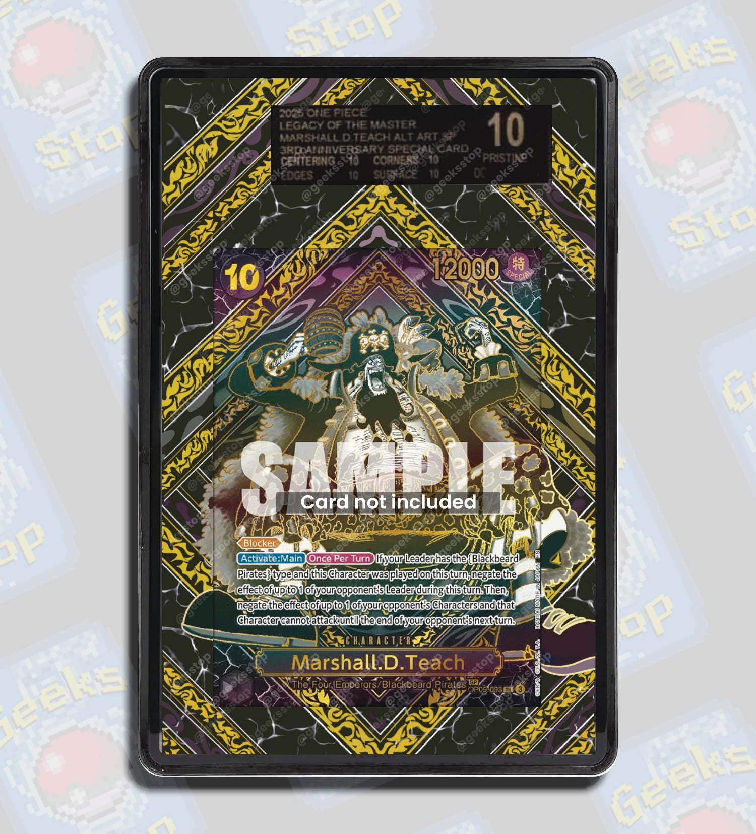 Marshall D Teach SP OP12 Gold PSA TAG Beckett | Extended Art