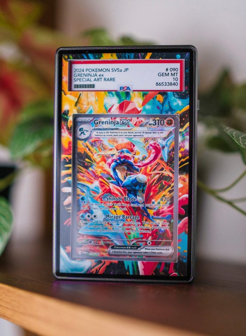 Greninja ex SIR | PSA Display Case Extended Art for Graded Pokemon Card