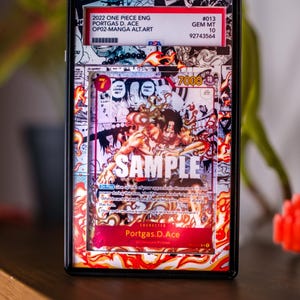 Ace Manga PSA CGC Beckett | Große Kunst Vitrine für Graded OPTCG Bild 3