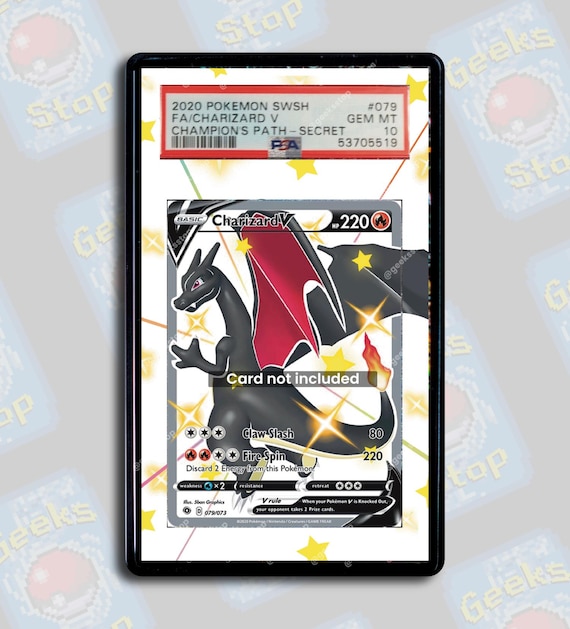 Charizard V Champion's Path PSA CGC Beckett | Extended Art Display Case for Pokemon Card - Etsy Charizard V Champion's Path PSA CGC Beckett | Extended Art Display Case for Pokemon Card - Etsy