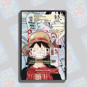 Luffy Premium Collection Promo BGS PSA | Große Kunst Vitrine für OPTCG