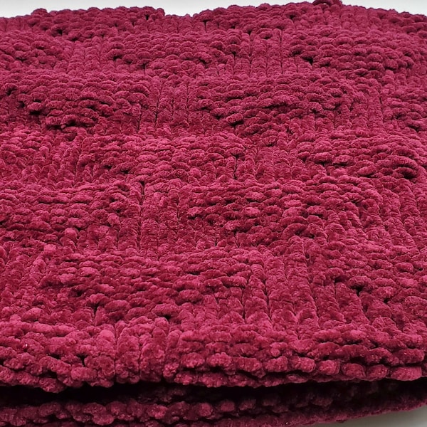 Magenta Love Yourself Soft Knit Scarf Wrap with Heart Design 42" Long by 12" Wide