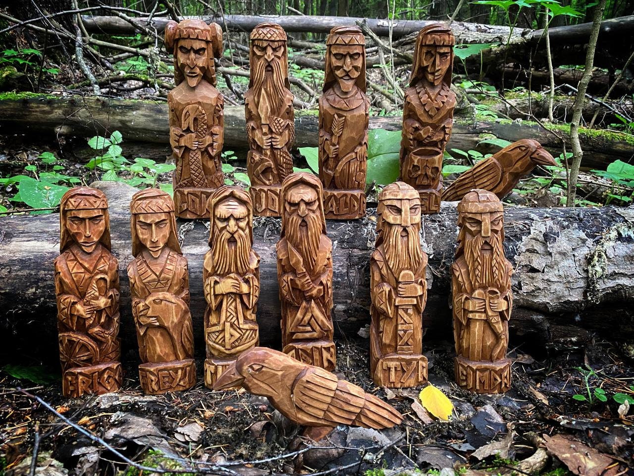 Norse Pagan Gods Idols of Gods Norse Pantheon Pagan Statue Etsy Canada