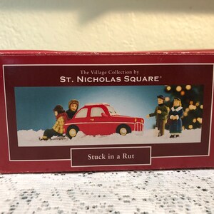 Village Collection by St. NICHOLAS Square STUCK in a RUT with Box