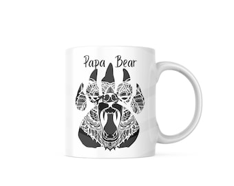 Papa Bär Keramik Kaffeetassen / Becher, 11oz, 15oz
