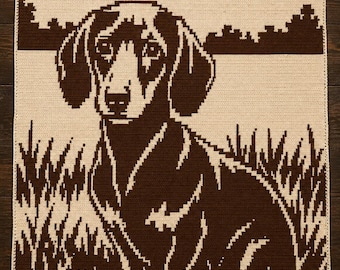 Dachshund Overlay Mosaic Crochet Blanket Pattern: Beginner Friendly, Instant Digital Download