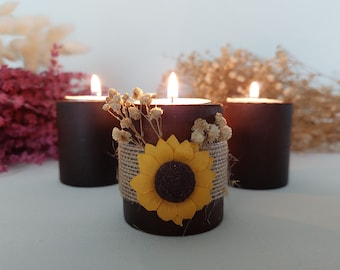 Personalized Wedding Favors for Guests , Wooden Tealight Candle, Rustic Wedding Favors, Bulk Wedding Favors, Custom Wedding Favors