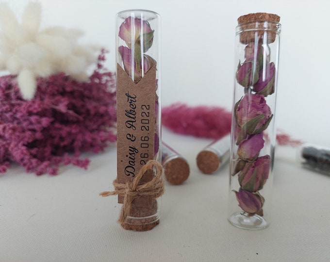 Wedding Tea Favors for Guests, Bulk Test Tube, Rustic Wedding Favor ...