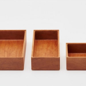 Sculpted Boxes Elegant Wooden Boxes and Container Eco-Friendly, and Functional Organizer Solution and Storage Box Handcrafted in Japan image 3