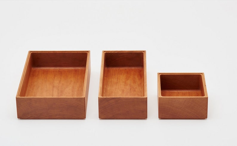 Sculpted Boxes Elegant Wooden Boxes and Container Eco-Friendly, and Functional Organizer Solution and Storage Box Handcrafted in Japan image 3