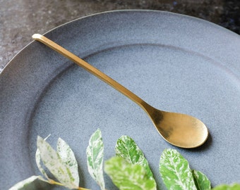 Brass Coffee Spoon | Handmade Metal Cutlery | Handcrafted in Japan