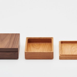 Sculpted Boxes Elegant Wooden Boxes and Container Eco-Friendly, and Functional Organizer Solution and Storage Box Handcrafted in Japan image 4