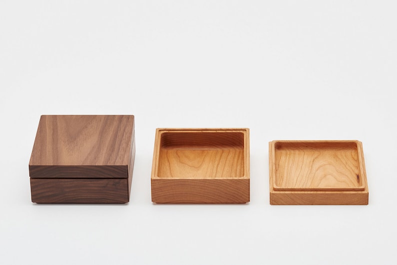 Sculpted Boxes Elegant Wooden Boxes and Container Eco-Friendly, and Functional Organizer Solution and Storage Box Handcrafted in Japan image 4