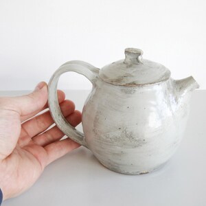 Tall Hakeme Teapot Handmade Stoneware Ceramic Teapot Handcrafted in Japan image 4