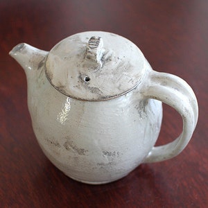 Tall Hakeme Teapot Handmade Stoneware Ceramic Teapot Handcrafted in Japan image 7